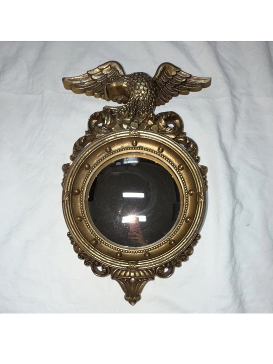 Other - Vintage Syroco Gold American Eagle Convex Mirror